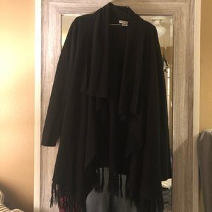 Black Fringe Cardigan